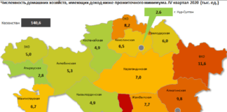 В Казахстане растет количество граждан с доходами ниже прожиточного минимума