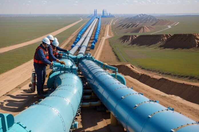 Газпром начнет поставлять газ в Узбекистан через Казахстан